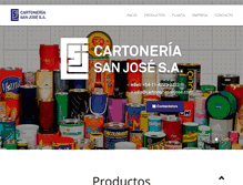 Tablet Screenshot of cartoneriasanjose.com.ar